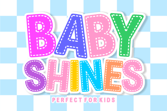 Baby Shines: A Whimsical Font for Lively Editorial Design