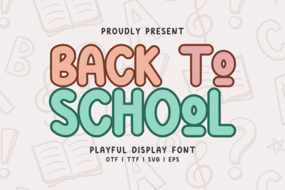Back to School Regular Font for Modern Web Design Projects