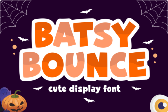 Batsy Bounce Font by Dreamink 7ntypes: A Playful Display Typeface for Lively Branding