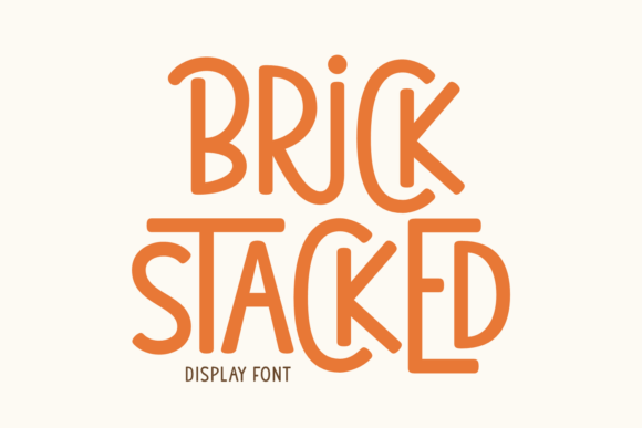 Brick Stacked Font for Creative Campaigns