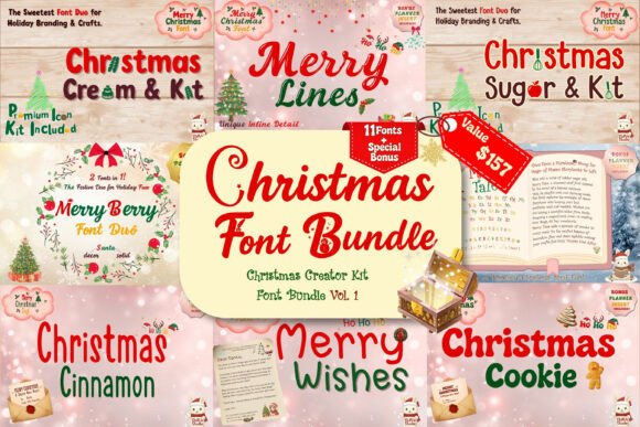 Christmas Font Bundle: A Display Font Collection for Holiday Branding