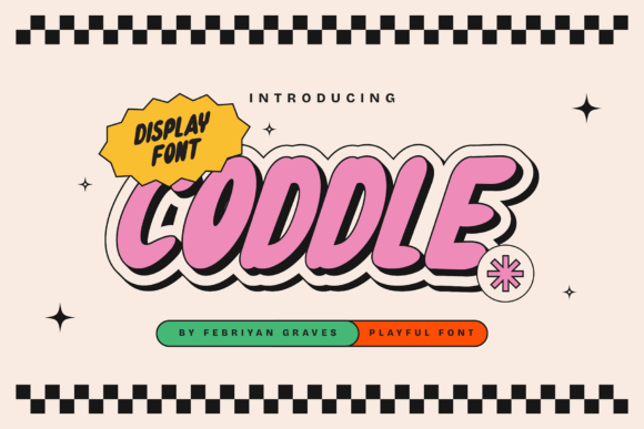 Coddle Font: A Bold Display Typeface for Editorial Creativity
