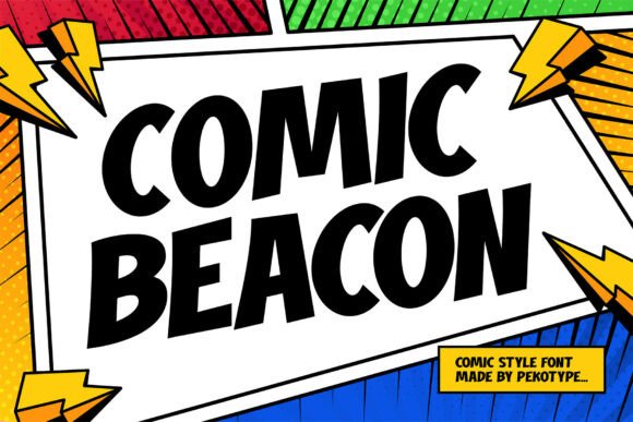 Comic Beacon: A Bold Display Font with Retro Flair