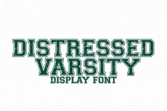 Distressed Varsity Font Review: A Vintage Grunge Sports Typeface