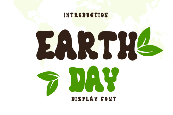 Earth Day Font: A Natural Display Typeface for Creative Web Design