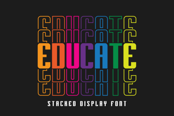 Educate Font: A Bold Display Typeface for Business Creativity