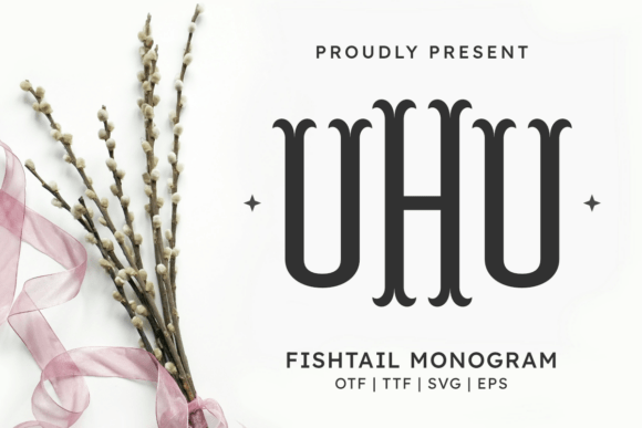 Fishtail Monogram Regular Font for Branding and Creative Projects