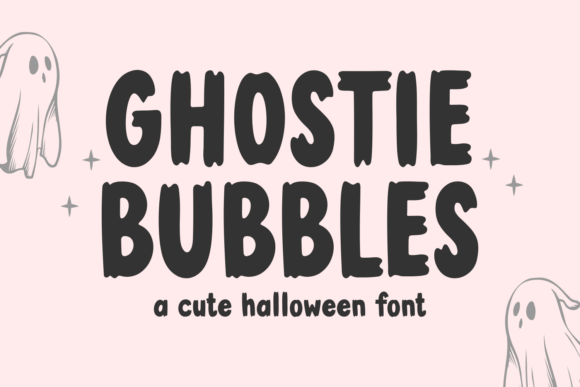 Ghostie Bubbles Font by Dreamink 7ntypes for Halloween-Themed Editorial Projects