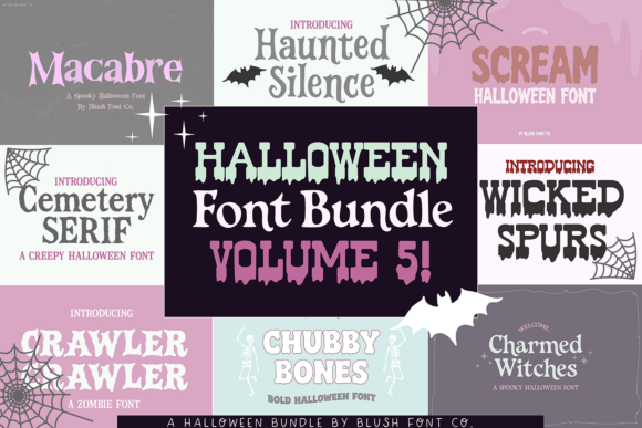 Halloween Bundle Volume 5: Spooky Fonts for Stronger Campaigns