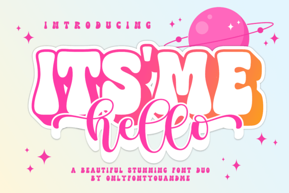 Itsmehello Regular: A Bold Display Typeface for Editorial Design