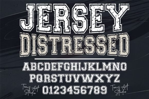 Jersey Distressed Font for Bold Sports-Themed Campaigns