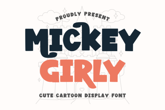 Mickey Girly Regular Font: A Playful Display Type for Creative Projects