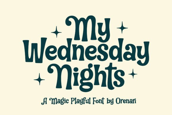 My Wednesday Night Font: A Playful and Eerie Typography for Makers