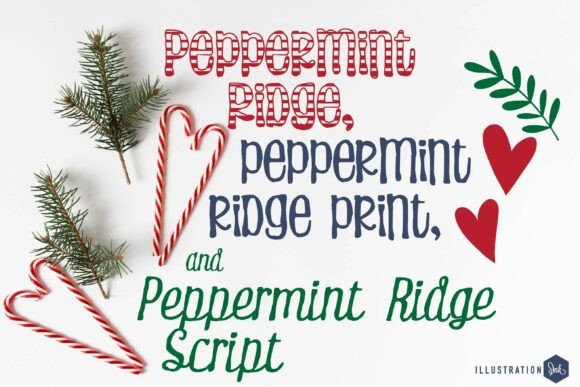 Peppermint Ridge Trio Font for Holiday-Themed Web Design