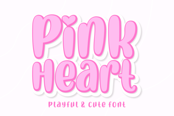 Pink Heart Font: A Valentine’s Day Typeface for Editorial Design