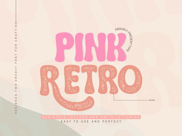 Pink Retro Font Review: A Playful Display Typeface for Creative Makers