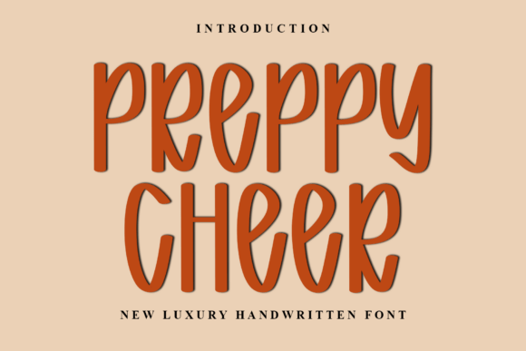 Preppy Cheer Font: Festive Typography for Craft and Commercial Designs