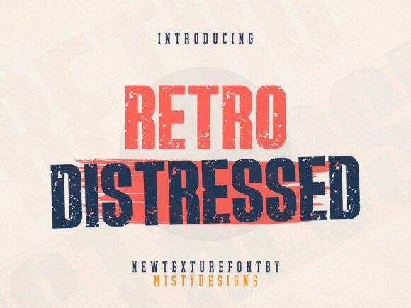 Retro Distressed Font: Vintage Texture for Modern Designs