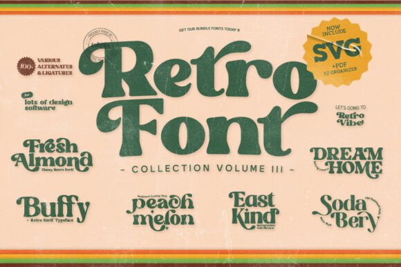 Retro Groovy Bundle: A Playful Typeface for Bold Branding