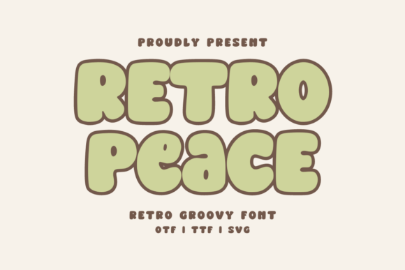 Retro Peace Regular Font: A Playful Vintage Typeface for Editorial Design