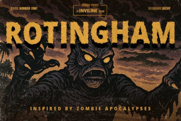 Rotingham Font for Bold Branding and Gruesome Graphic Design