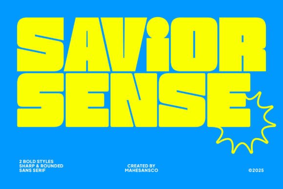 Savior Sense Font: A Bold Choice for Branding and Display Typography