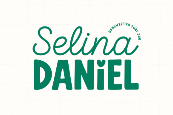 Selina Daniel Duo Font: A Handwritten Typeface for Creative Makers