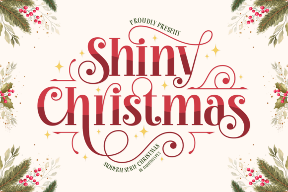 Shiny Christmas Font Adds Festive Flair to Editorial Projects