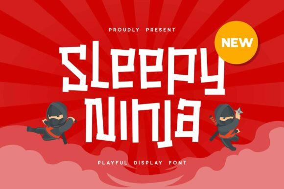 Sleepyninjaregular Font: A Bold Display Typeface for Creative Branding