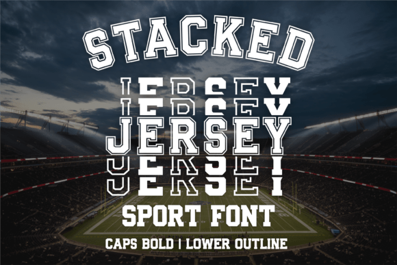 Stacked Jersey Font for Bold Branding and Business Impact