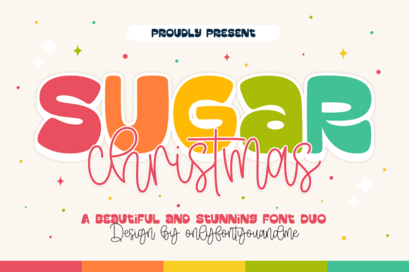 Sugar Christmas Duo Font for Festive Editorial Design