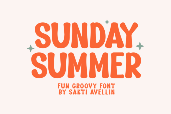 Sunday Summer Font: A Playful Display Typeface for Editorial Design