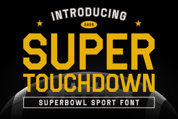 Super Touchdown Font: A Bold Typeface for Craft Creators