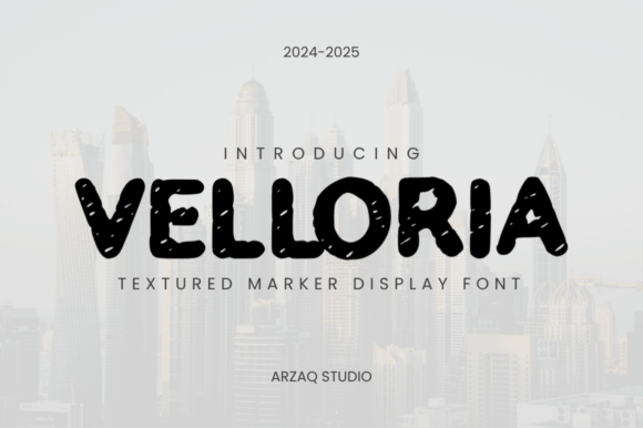 Velloria Font: A Display Typeface for Bold Branding Projects