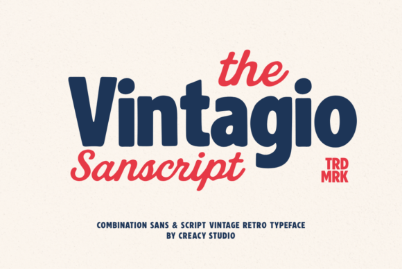 Vintagio Sanscript Duo Font: A Retro-Inspired Typeface for Editorial Design