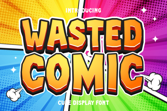 Wasted Comic Font: A Playful Display Typeface for Creative Projects