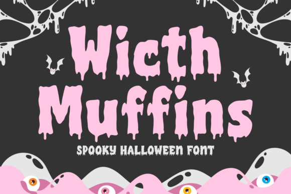 Witch Muffins Font by Dreamink 7ntypes: A Spooky Display Typeface for Editorial Magic